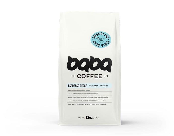 Espresso Decaf - Medium Light Roast - Organic